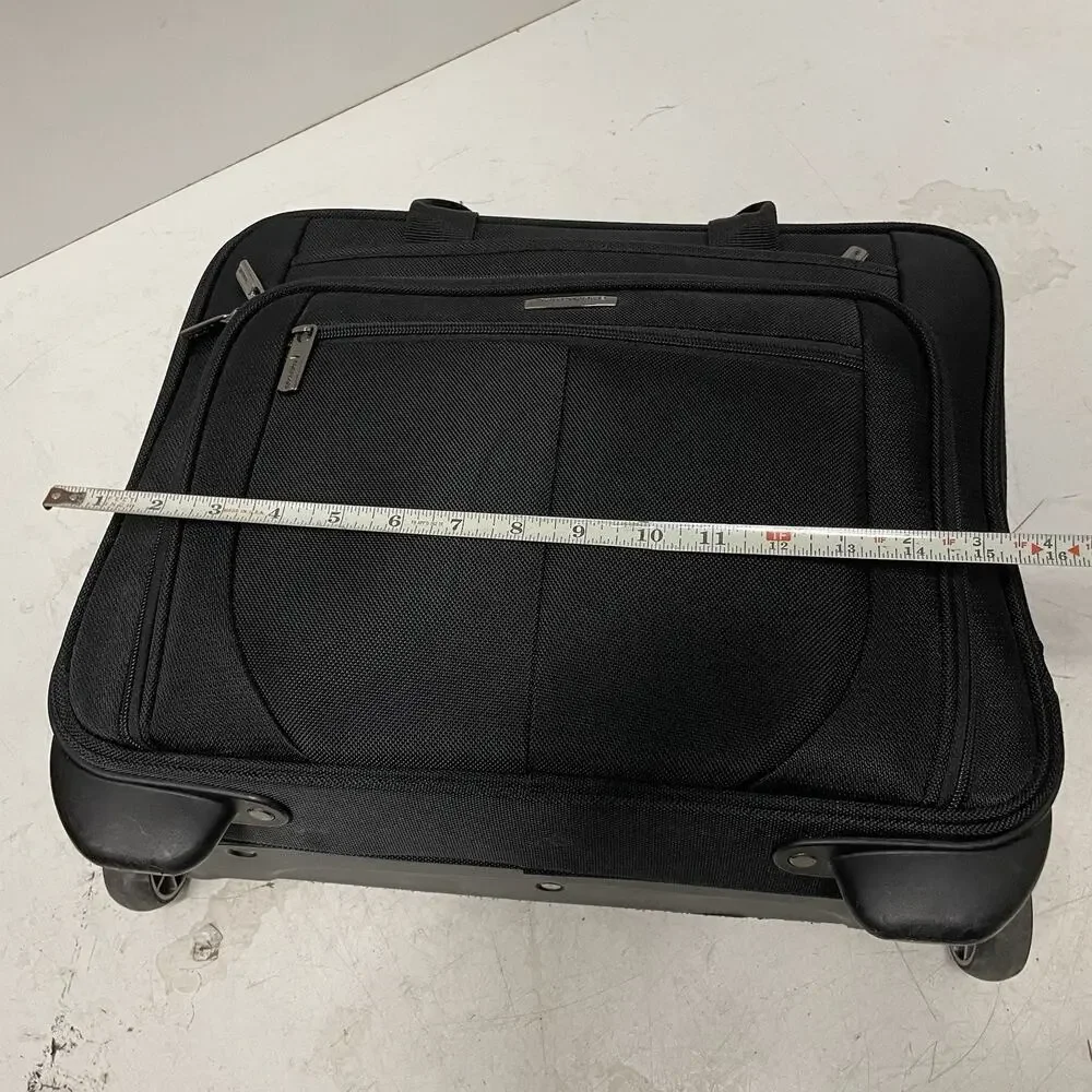 Samsonite Rolling Laptop Case Wheeled Business Travel Carry-On Briefcase Black